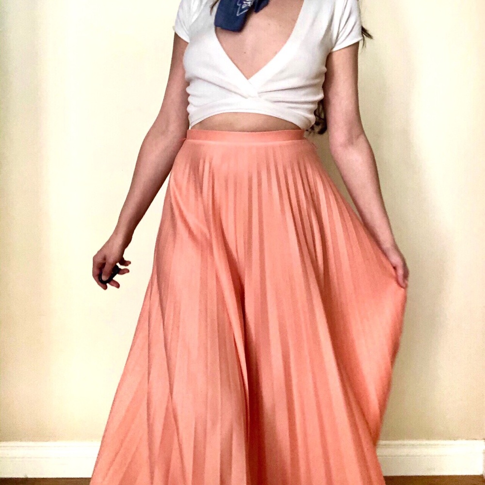 ❤️SOLD❤️ Vintage 70s Accordion Skirt - Picture 2 of 5